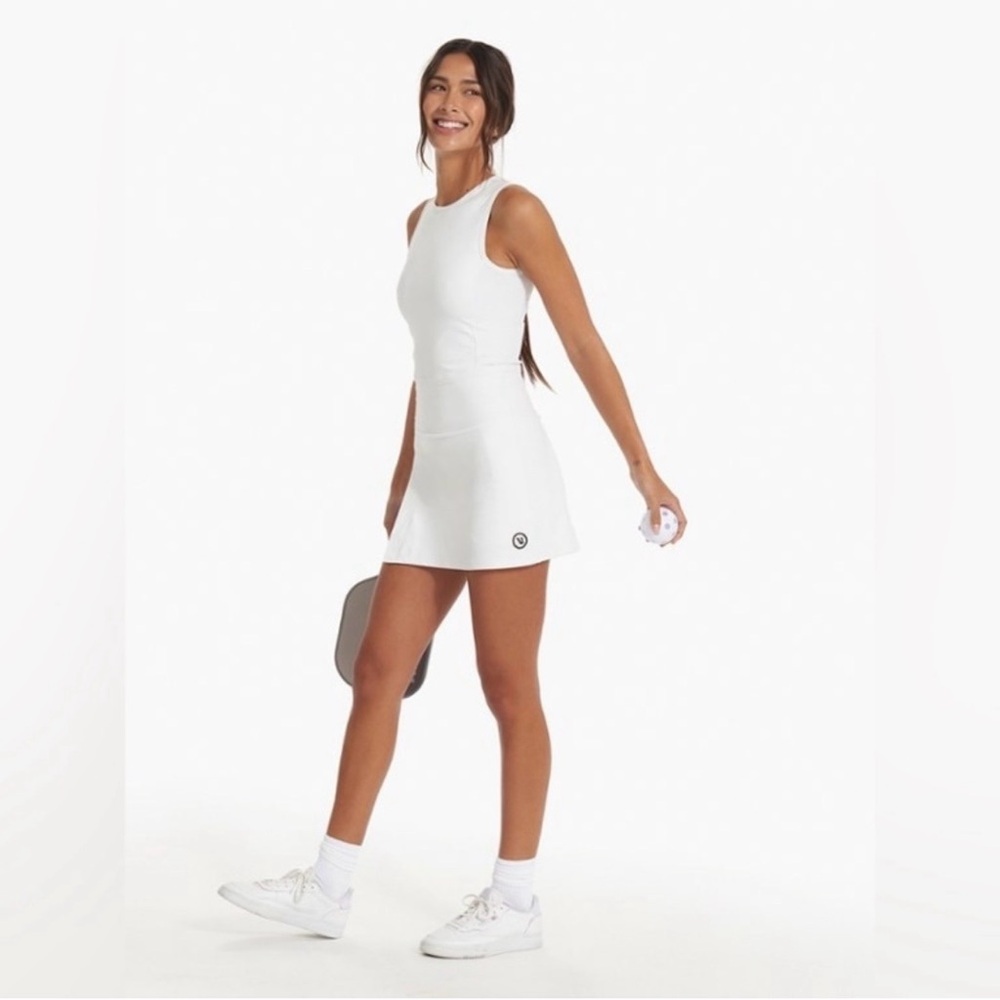 Vuori Topspin White Athletic Mini Dress